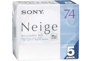5 Sony Mini Disc Neige Sony MD 74 Minute Blank Minidisc