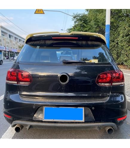 Diffusore Spoiler Posteriore Opaco Nero Per VW Golf 6 2008-2012 - Foto 14