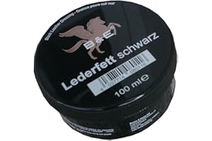 BENSE & EICKE Bense u. Eicke B & E Lederfett schwarz, 100 ml für Cabrio-Verdeck, Ledercombi,Ledercouch, Schuhe, Handtaschen, Sättel und alle Glattleder Arten