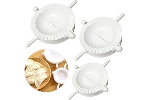 CHIKANB Ravioli Dumpling Maker Set of 3 Pcs Dumpling Mould Dough Press Set Mould - Manual Chinese Dumpling Pie Ravioli Maker Mold Cutter Gyoza Empanada Mould Pastry Dough Press Tool for Home Kitchen