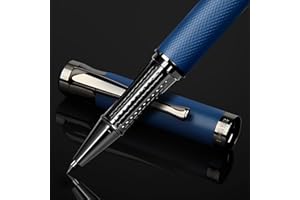 BOCIYER Liquid Ink Rollerball Pens - Nice Pens for Bullet Journal and Office Supplies - Fine Line, Luxury Pen Gift Box for teacher gifts，gifts for men&women(Blue)