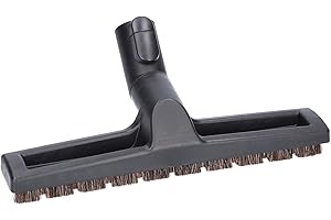 McFilter | Boquilla para parqué adecuada para aspiradora Miele S8340, S8730, boquilla de suelo duro con conexión de 35 mm, crin y función de aparcamiento de bloqueo