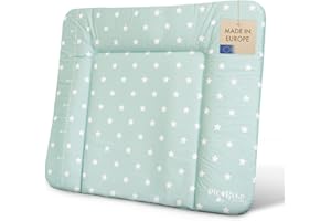 pic Bear Cambiador – alta calidad Oeko-Tex – Cambiador fácil de limpiar – Cojín cambiador – 85 x 72 cm – Estrellas celadón