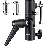 TARION Flash Eiger portaombrelli incl. 1/4" 3/8" e 3/8" 1/4" Adattatore filettato Spigot per basamento chiaro, unita flash e 