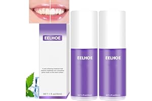 FOCUSUN Purple Teeth Whitening Booster, Tooth Colour Correcting, Stain Removal, Protect Sensitive Teeth,Cancel Yellow Stains, Brighter