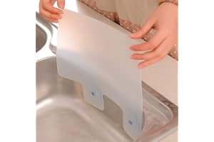 KISBEIBI Paraspruzzi d'acqua per lavello da cucina, con ventose, dimensioni: 3 pezzi