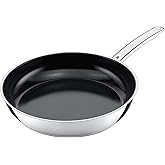 WMF Durado &ndash; Frying Pan 32 cm Diameter with Non-Stick Ceramic, Cromargan Stainless Steel, Suitable for Oven