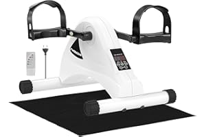 TVDUGIM Pedaliera Riabilitazione Elettrico per Anziani , 6 Livelli di Velocità per La Gamba e il Braccio di Treno