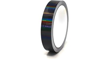 ‎FINEST FOLIA (0,89€/m) 10 Meter Hologramm Zierstreifen Basteln Möbel Auto Motorrad Modellbau Deko Dekorstreifen Klebestreifen selbstklebend DIY (Hologramm Schwarz, 20mm Breite)