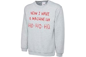DCG PRINTWEAR Mens Womens Adults Die Hard Now I Have A Machine Gun Christmas Xmas Jumper Day Sweatshirt