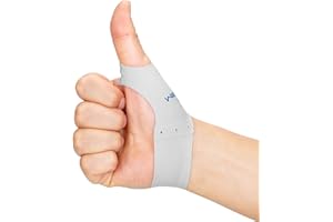 Willcom Kurzversion Elastische Daumen Handgelenkschiene Kompression Shülse - 2 Stücke Weiches Gewebe Handschuh Auskleidung für Leichte Arthritis Schmerzlinderung Protektor für Damen Herren (S)