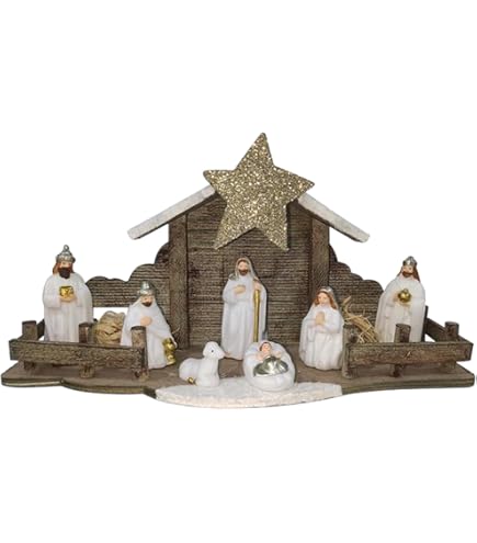 Presepe Di Natale In Porcellana Bianca One Holiday Way – Set Da 10 Statuette, Sacra Famiglia E Re Magi, Decorazione Cristiana Elegante Per La Casa - 2