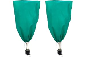 cluis 2 Stück Gartenbauvlies für Olivenbaum, 60 * 80CM Grünes Garten-Pflanzenvlies Frostschutz Outdoor-Pflanzenabdeckungen für den Winter Pflanzenvlies-Jacken Gartenvlies-Taschen