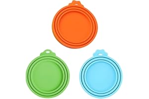BOBOZHONG Coperchi per Lattine di Cibo per Animali Domestici,3PCS Tappi per Lattine,Universale Coperchi per Scatolette di Cibo per Animali coperchi per lattine lavabili in lavastoviglie
