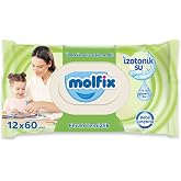 Molfix İzotonik Sulu Islak Mendil Ferah Temizlik 720 Adet