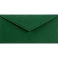Netuno 25 Dark Green Coloured envelopes DIN DL 110x220mm 4.33x8.66 inches 115gsm Sirio Color Foglia gummed Pointed Flap no Window for Wedding Invitations Christmas Greeting Cards Letters leaflets