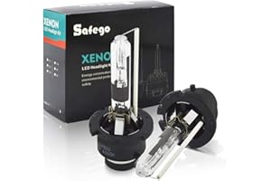 Safego 2X D2R Lámpara de Xenón de Faros Bombilla Hid Xenon Luz Luces de Coche para Coches Blanco Ac 12V 35W 6000K
