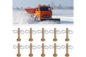 Schneefräse Scherbolzen, OTTYMO 10 Stück Scherbolzen Metall Ersatz-Scherstifte mit Überzug Dauerhaft Scherbolzen Ersatz-Scherstifte Rostfrei Scherbolzen Set für MTD Schneefräse Schneepflug