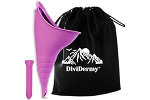 DiviDermy Orinatoio Portatile Donna, Silicone Imbuto Femminile, Dispositivo per minzione Femminile, Donne in Piedi Fino a Pipì