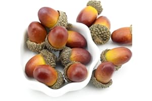 Wady künstliche Eichel-Dekorationen, lebensecht, für Zuhause, Party, Festival, 50 Stück