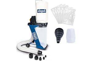 Scheppach Absauganlage Set (DC500 inkl. 5 Spänesäcke, 1 Filtersack & flexibler Adapter)