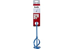 kwb färgvisp/färgomrörare för borrmaskin, färgmixer med storlek Ø 60 x 400 mm, blandningsstång lämplig för förpackningar av max. 5 liter, minst 500 watt, tillverkad i Tyskland