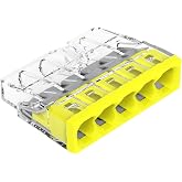 WAGO 100 Adet 5x2.5mm Buat Klemensi (NYA) | Tek telli iletkenler i&ccedil;in 0.5 - 2.5 mm&sup2; kesit aralığı, şeffaf g&ouml;vde ve beş kontro