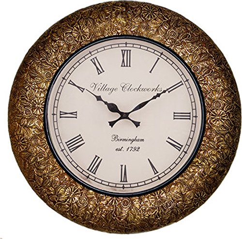 RoyalsCart Decorative Wooden Analog Wall Clock RS.1879 (75.00% Off) - Amazon