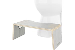 Squatty Potty Bamboo Toilet Stool 7" Collapsible, Eucalyptus, 1 Count