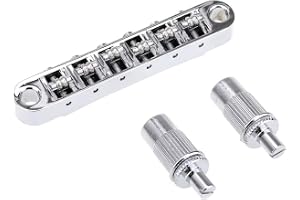 Musiclily Pro BM001 Tune-O-Matic Stall med Rullsadlar, Krom