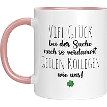 Abschiedsgeschenk Kaffeetasse Für Kollegen – Bedruckt, Spülmaschinenfest, Mit Schutzverpackung