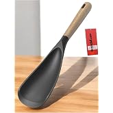 Yenigeldi 1Adet Silikon Kaşık (2Si 1 Arada) Spatula Yapışmaz,Siyah