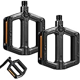 Fousenuk 1 Paar MTB Pedale, Fahrradpedale rutschfest, Fahrradsperre Pedal, Fahrrad Pedalen Mountainbike, Fahrradpedalen mit R