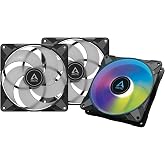 ARCTIC P14 PWM PST A-RGB (3 adet) - PC fanı, 140 mm PWM PST kasa fanı, kasa fanı, statik basın&ccedil; i&ccedil;in optimize edilmiştir, yar