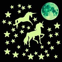 Autocollants Phosphorescents Licorne Et étoiles - 585 Pièces Pour Chambre Enfant - Ciel étoilé Lumineux La Nuit