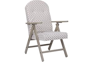 LIBEROSHOPPING.EU - LA TUA CASA IN UN CLICK POLTRONA SEDIA SDRAIO AMALFI IN LEGNO RECLINABILE 4 POSIZIONI CUSCINO IMBOTTITO H 105 CM SOGGIORNO CUCINA SALONE DIVANO COLORE LACCATO TORTORA