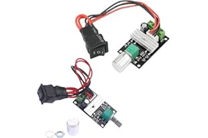 DQZSY DC Motor Governor,PWM 6V 12V 24V - 3A Speed Adjustable Reversible Variable Speed Pulse,Positive Inversion Control Switching Button