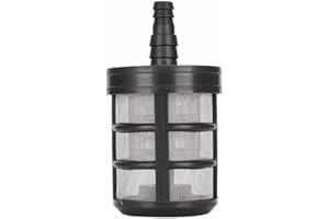 Oumefar 5Pcs Edelstahl Saugschlauch Filter Doppelschicht Wasserpumpe Saugfilter Garten Wasserpumpe Sieb Mesh Filter Sprühzubehör