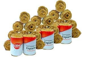 MUNDO FLORAL Estropajo ecológico natural de esparto. Pack 48 uds