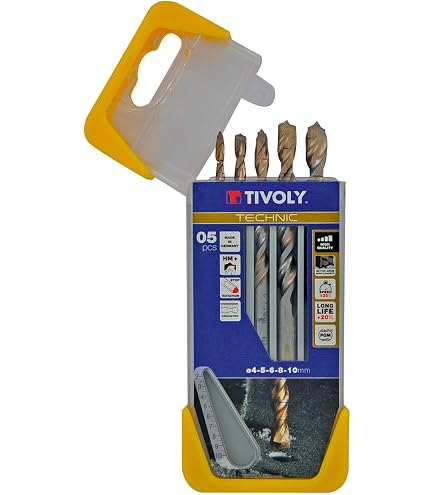 TIVOLY Ranger T16 Kombi-Koffer – 16-teiliges Bohrerset Für Metall, Beton, Holz