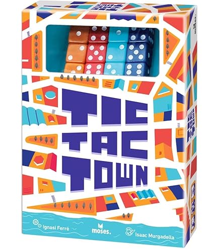 Falomir Tic Dice Town | Jeu de mathématiques compétitif | pour 2 à 4 Joueurs (âge 8
