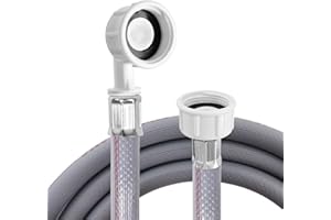 LITEET Universal Washing Machine and Dishwasher Cold Water Fill Inlet Pipe Hose - 2.5m Long Feed