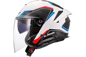 LS2, Casco Moto Jet VERSO II AIR White Blue Red, L