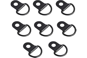 Jecdfs 8pcs Anillos de fijación en V,D Anelli di Fissaggio Anelli Di Ancoraggio Ganci Ad Anello, Gancho para Remolque de Coche,para camioneta, Viajes, Remolque, Barco, almacén