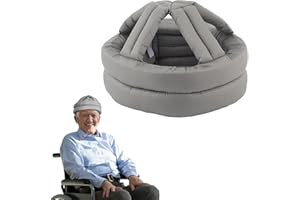 ZLXHDL Casco di Sicurezza Per La Testa Dell'anziano Anti Caduta Cappello Protettivo Spesso E Morbido Cappello di Protezione Per La Testa Anticaduta Per Gli Anziani Regolabile Casco(grigio chiaro)