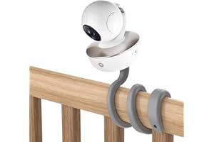 HOLACA - Supporto Universale per Monitor Arlo/Motorola Baby Monitor/Nannio Monitor/HelloBaby, Versatile Supporto per Viti da 1/4 Senza Attrezzi o Danni alla Parete (Grigio)