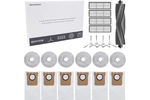 Geoviizon Juego de accesorios para Dreame L10s Ultra/L10 Ultra, 6 bolsas para el polvo, 6 paños de limpieza, 1 cepillo principal, 4 filtros, 4 cepillos laterales, accesorios de repuesto para robot