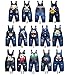 baby toddler boy girl unisex denim dungarees jeans playsuit 6-12 12-18 18-24 NEW (12-18 months, 7)