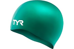 TYR Silikonowy czepek pływacki dla dorosłych z długimi włosami, bez zagnieceń