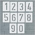 No. 35 number stencil, 1 set of numbers from 0 to 9, 10 individual stencils, painting stencil